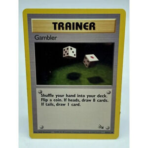 Gambler‎ 60/62 Fossil Set Non-Holo Vintage 1999 Pokemon TCG LP